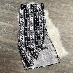 Aztec Design Maxi Skirt